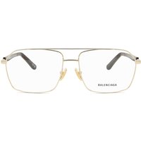 Balenciaga BB0248O Asian Fit 002 Men's Eyeglasses Gold Size 57 - Blue Light Block Available