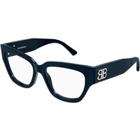 Balenciaga BB0326O Asian Fit 005 Women’s Eyeglasses Blue Size 53 - Blue Light Block Available