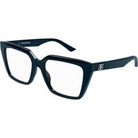 Balenciaga BB0130O Asian Fit 010 Women’s Eyeglasses Blue Size 53 - Blue Light Block Available