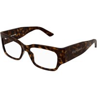 Balenciaga BB0332O Asian Fit 002 Men's Eyeglasses Tortoiseshell Size 54 - Blue Light Block Available