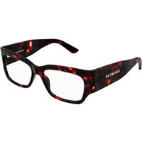 Balenciaga BB0332O Asian Fit 003 Men's Eyeglasses Tortoiseshell Size 54 - Blue Light Block Available