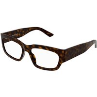 Balenciaga BB0334O Asian Fit 002 Men's Eyeglasses Tortoiseshell Size 54 - Blue Light Block Available