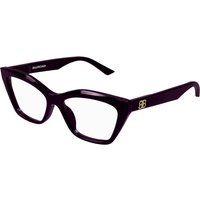 Balenciaga BB0342O 007 Women’s Eyeglasses Purple Size 55 - Blue Light Block Available