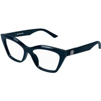 Balenciaga BB0342O 008 Women’s Eyeglasses Blue Size 55 - Blue Light Block Available