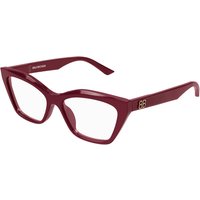 Balenciaga BB0342O 010 Women’s Eyeglasses Red Size 55 - Blue Light Block Available