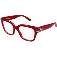 Balenciaga BB0437O 010 Women’s Eyeglasses Red Size 54 - Blue Light Block Available