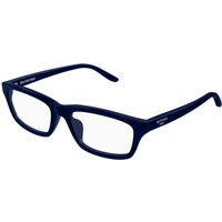Balenciaga BB0439O 004 Men's Eyeglasses Blue Size 55 - Blue Light Block Available