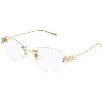 Balenciaga BB0489O 004 Women’s Eyeglasses Gold Size 61 - Blue Light Block Available