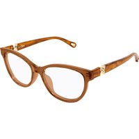 Chloé CH0411OL Asian Fit 009 Women’s Eyeglasses Brown Size 54 - Blue Light Block Available