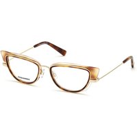 Dsquared2 DQ5303 056 Women’s Eyeglasses Tortoiseshell Size 54 - Blue Light Block Available