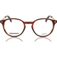 Dsquared2 D2 0056 EX4 Men's Eyeglasses Brown Size 49 - Blue Light Block Available