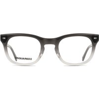 Dsquared2 D2 0078 08A Men's Eyeglasses Black Size 48 - Blue Light Block Available