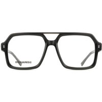 Dsquared2 D2 0174 807 Men's Eyeglasses Black Size 55 - Blue Light Block Available