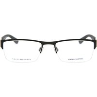Tommy Hilfiger TH 1524 003 Men's Eyeglasses Black Size 52 - Blue Light Block Available
