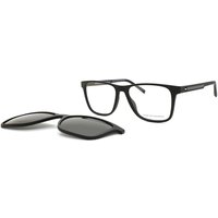 Tommy Hilfiger TH 2203/C With Clip-On 08A/M9 Men's Eyeglasses Black Size 55 - Blue Light Block Available