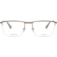 Police VPLG75 CODE 5 0F68 Men's Eyeglasses Brown Size 55 - Blue Light Block Available