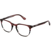 Police VPLL70 ORIGINS 58 0AH7 Men's Eyeglasses Burgundy Size 50 - Blue Light Block Available