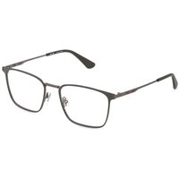 Police VPLQ70 CODE 7 0622 Men's Eyeglasses Green Size 55 - Blue Light Block Available