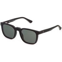 Police UK153 SURFER JR 2 Kids With Clip-On U28P Kids' Eyeglasses Black Size 49 - Blue Light Block Available