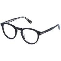 Police VPLR63 GRIND 5 0700 Men's Eyeglasses Black Size 50 - Blue Light Block Available