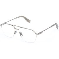 Police VPLR71E MERCURY LITE 2 0579 Men's Eyeglasses Silver Size 56 - Blue Light Block Available