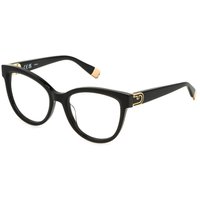 Furla VFU864 0700 Men's Eyeglasses Black Size 53 - Blue Light Block Available