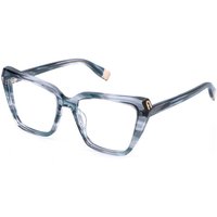 Furla VFU988V 0GBL Women’s Eyeglasses Blue Size 54 - Blue Light Block Available