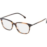 Lozza VL4089 06YH Men's Eyeglasses Brown Size 53 - Blue Light Block Available