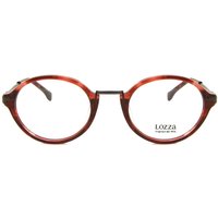 Lozza VL4099 01EW Men's Eyeglasses Burgundy Size 48 - Blue Light Block Available