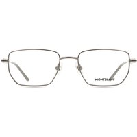 Montblanc MB0347O Asian Fit 006 Men's Eyeglasses Silver Size 54 - Blue Light Block Available