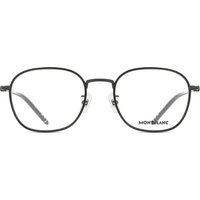 Montblanc MB0368OA Asian Fit 001 Men's Eyeglasses Black Size 52 - Blue Light Block Available