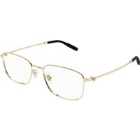 Montblanc MB0373OA Asian Fit 002 Men's Eyeglasses Gold Size 54 - Blue Light Block Available