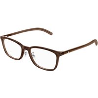 Montblanc MB0376OJ アジアフィット 002 サングラス - 男性用 - 茶色