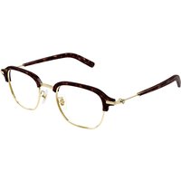 Montblanc MB0390O Asian Fit 003 Men's Eyeglasses Gold Size 50 - Blue Light Block Available