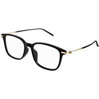 Montblanc MB0413OA Asian Fit 002 Men's Eyeglasses Black Size 54 - Blue Light Block Available