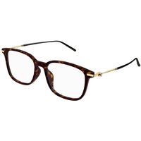Montblanc MB0413OA Asian Fit 003 Men's Eyeglasses Tortoiseshell Size 54 - Blue Light Block Available