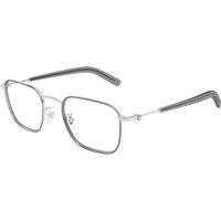 Montblanc MB0424O 004 Men's Eyeglasses Silver Size 50 - Blue Light Block Available