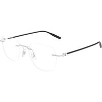 Montblanc MB0430O 002 Men's Eyeglasses Silver Size 51 - Blue Light Block Available