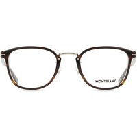 Montblanc MB0440OA Asian Fit 002 Men's Eyeglasses Tortoiseshell Size 50 - Blue Light Block Available