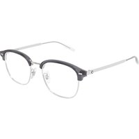 Montblanc MB0446OA アジアフィット 003 サングラス - 男性用 - Silver