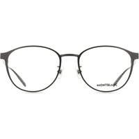 Montblanc MB0447OA Asian Fit 004 Men's Eyeglasses Black Size 54 - Blue Light Block Available
