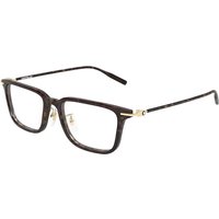 Montblanc MB0489OA アジアフィット 006 サングラス - 男性用 -