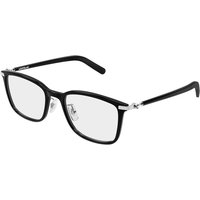 Montblanc MB0500OA Asian Fit 001 Men's Eyeglasses Black Size 53 - Blue Light Block Available