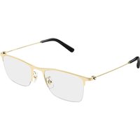 Montblanc MB0502OL Asian Fit 005 Men's Eyeglasses Gold Size 55 - Blue Light Block Available