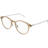 Montblanc MB0507OA Asian Fit 004 Men's Eyeglasses Brown Size 52 - Blue Light Block Available