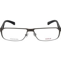 Replay RY 060 02 Men's Eyeglasses Gunmetal Size 55 - Blue Light Block Available