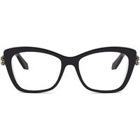 Bvlgari BV50074I 001 Men's Eyeglasses Black Size 53 - Blue Light Block Available