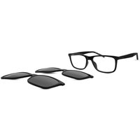 HUGO HG 1329/G/CS2 アジアフィット with Clip-On 807/99 サングラス - 男性用 - 黒