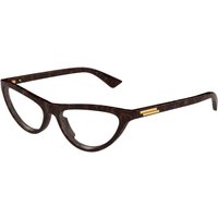 Bottega Veneta BV1416O 002 Women’s Eyeglasses Tortoiseshell Size 55 - Blue Light Block Available