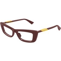Bottega Veneta BV1449O 004 Women’s Eyeglasses Burgundy Size 52 - Blue Light Block Available
